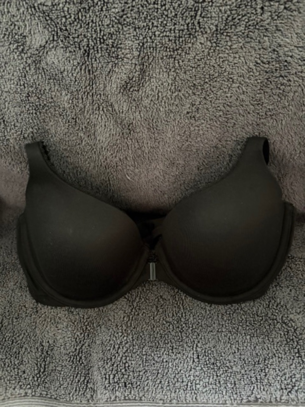 Victoria’s Secret Body Racerback Demi Bra 36C Black Front Closure Underwire